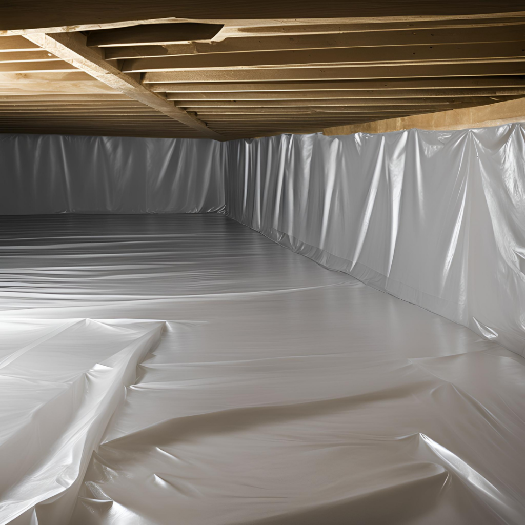 Crawl space vapor barrier